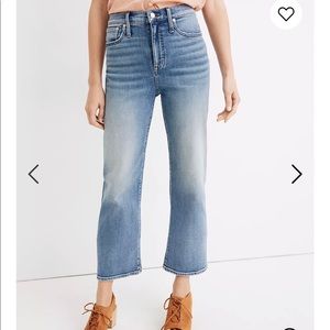 Madewell Slim Wide Leg Crop in Reggie Wash S:31